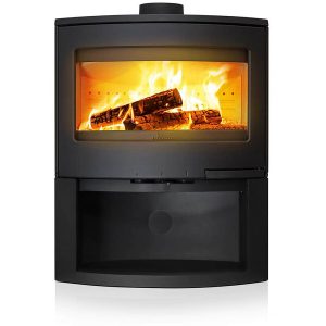 Estufa de leña de acero y fundición Calcias estanca - 9 kW