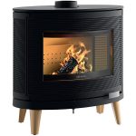Estufa de leña de fundición Kaori Zen 9 kW Antracita